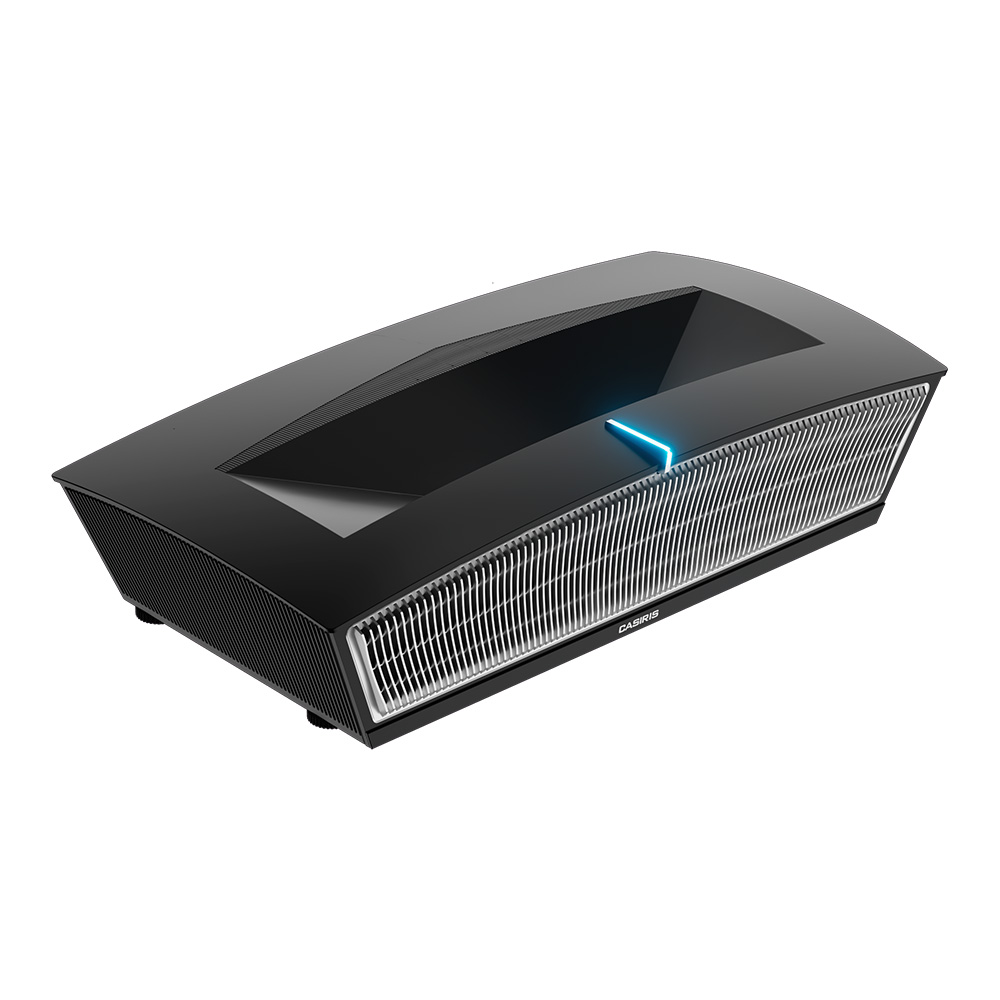 Ultra Short Throw Laser Projector 4K - 新型CASIRIS X1A 4K DLP超短焦点プロジェクター。4000ANSIルーメン、ホームシアター用、3+32GBメモリ、オートフォーカス、3D MEMC対応。