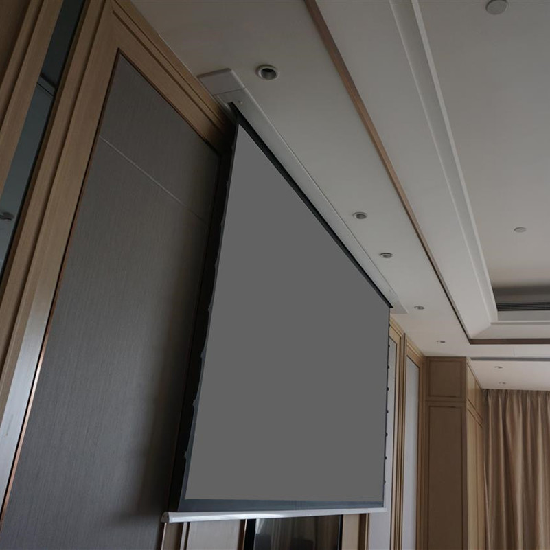 Alr Ambient Light Rejecting Projector Screen - Ktshalr 16:9 4k alrアンビエントライト拒否天井内タブ-標準プロジェクター用テンショナープロジェクションスクリーン