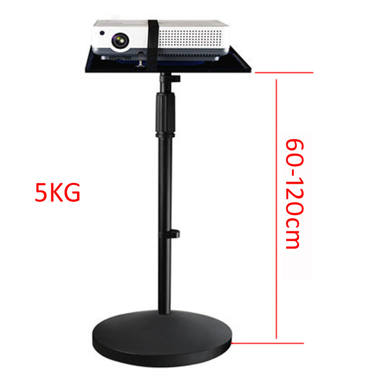 Projector Floor Stand Tripod Adjustable - T3-60120 20kg 5KG 600-1200MM高さ調節可能なユニバーサルプロジェクター三脚スタンドラップトップフロアホルダー（トレイ付き）34 * 24cm大型ベース
