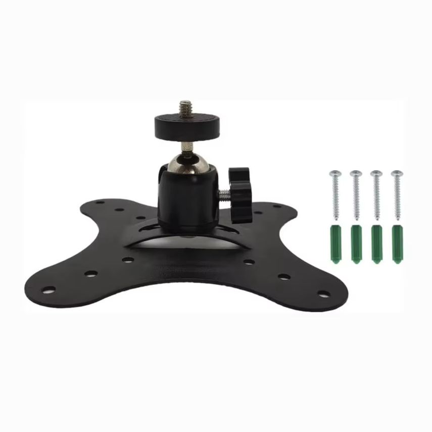 Projector Ceiling Mount Bracket Universal - 360度回転ボール式垂直取り付けプロジェクターブラケット、壁掛け式ユニバーサル天井壁プロジェクター、デスクトップスタンド、1/4インチネジ付き