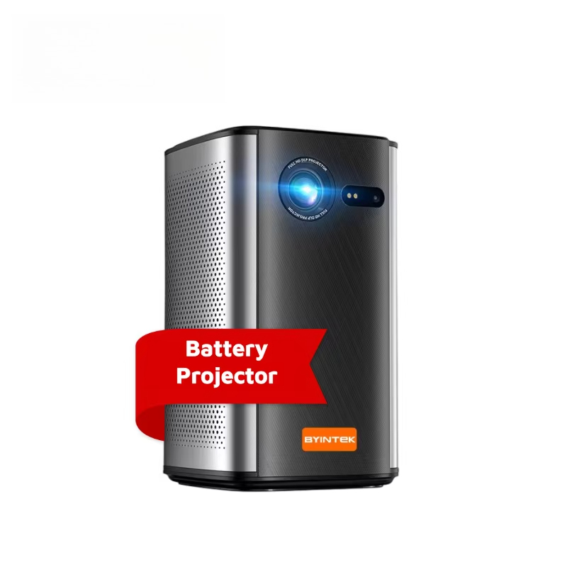 Mini Portable Projector Rechargeable Battery - BYINTEKミニプロジェクターバッテリー3D対応P70ポケットミニポータブル屋外プロジェクター充電式4Kビデオプロジェクター（スピーカー付き）