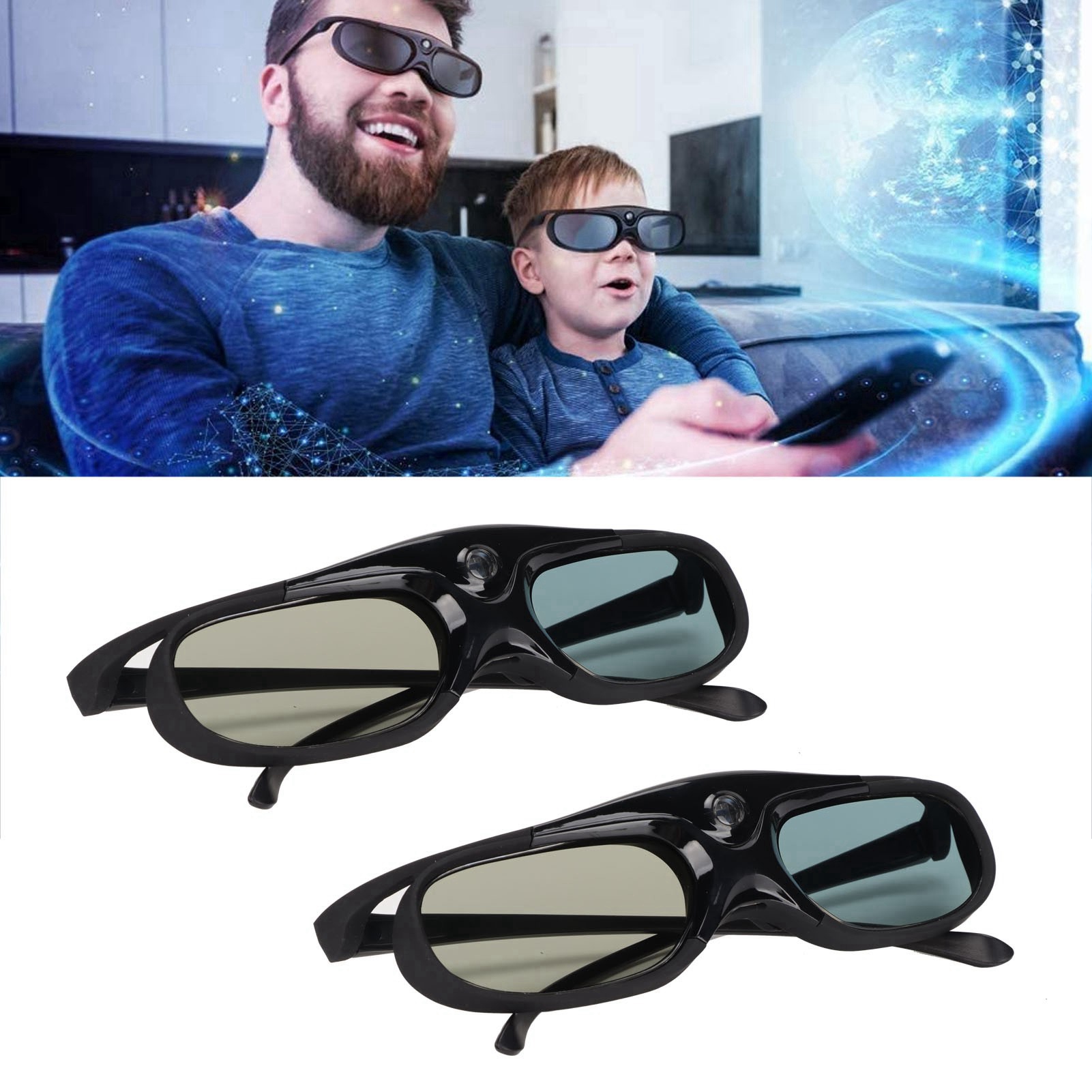 Active 3D Glasses Dlp Link Projector - 144Hz 3Dアクティブシャッターメガネ DLP Link LCDレンズ 3Dメガネ