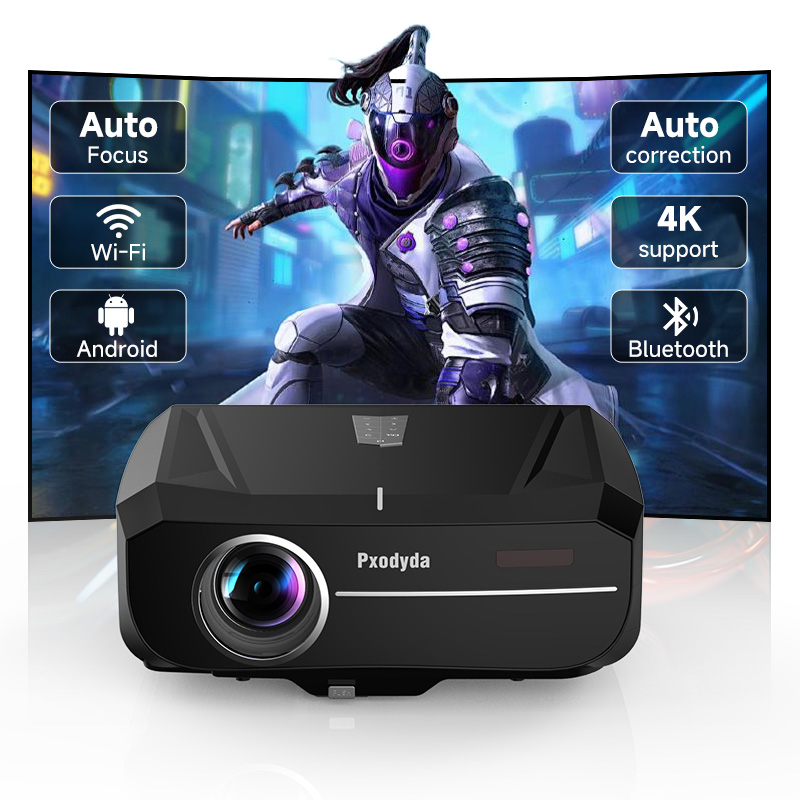 4K Smart Projector Android 11 Wifi 6 - OEM 800D 屋外用 Android 11 プロジェクター、Wi-Fi