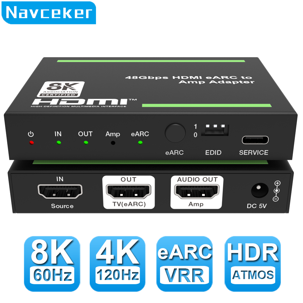 Optical Audio Hdmi Earc Extractor - Navceke 4K 120Hz HDMI 2.1 EARCオーディオエクストラクター