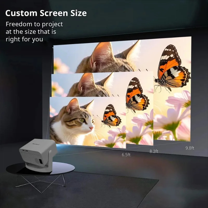 【ベストセラー】 KaiAqua 4K 650ANSI HT - Auto Focus Keystone Correction Projector のレビューと価格