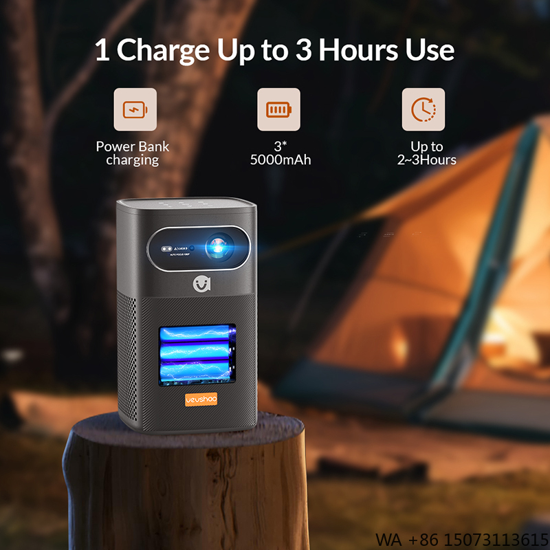 DLPスマートミニバッテリーパワープロジェクター、400ルー - Mini Portable Projector Rechargeable Battery のレビューと価格