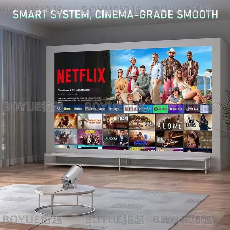 4K Android 11 ポータブルプロジェクター WiF - 4K Smart Projector Android 11 Wifi 6 のレビューと価格