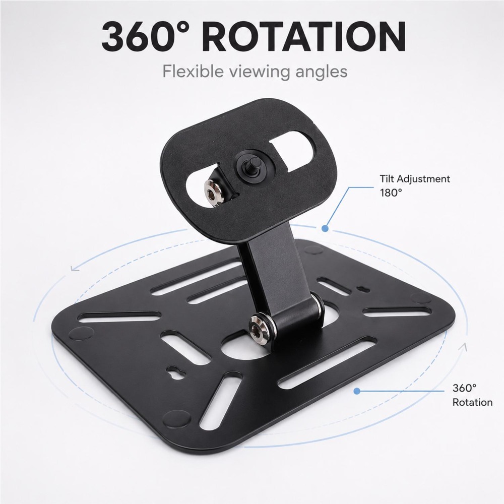 プロジェクタースタンドブラケット360 °   回転式角度調 - Projector Ceiling Mount Bracket Universal のレビューと価格