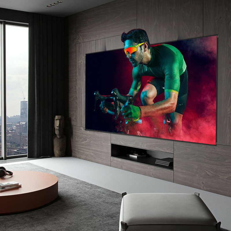 ALRプロジェクションスクリーン 3Dナノメタルアンビエント - Alr Ambient Light Rejecting Projector Screen のレビューと価格