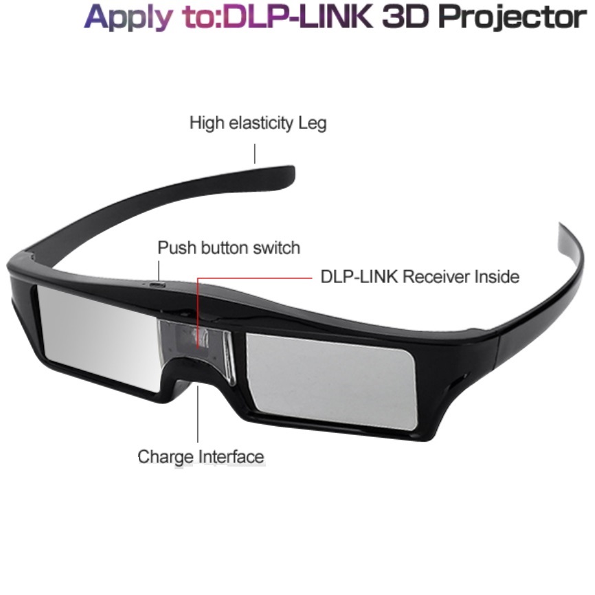 DLP 3D アクティブ シャッター メガネ Optoma  - Active 3D Glasses Dlp Link Projector のレビューと価格