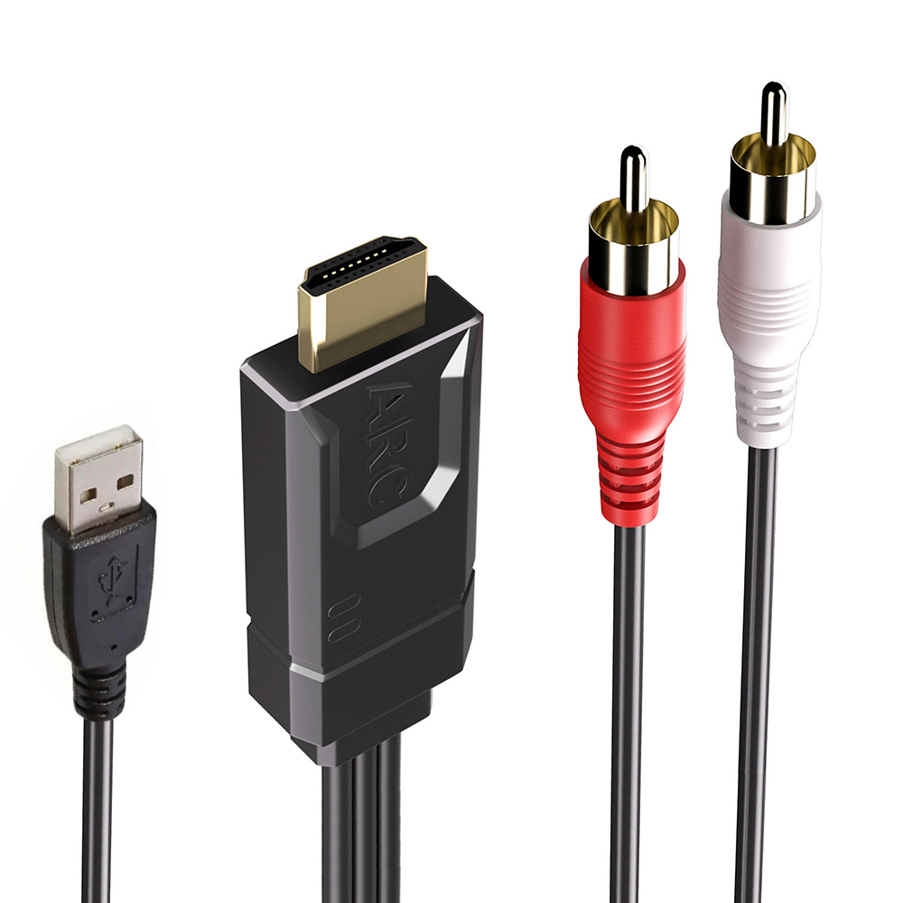 192kHz PCM2.0対応 TV用 ARC-RCAオーデ - Optical Audio Hdmi Earc Extractor のレビューと価格