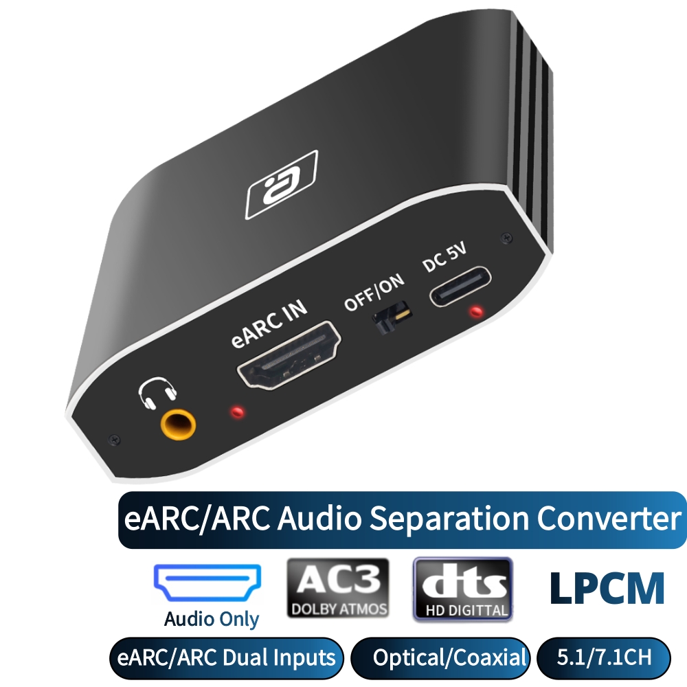 EARC オーディオエクストラクター 192Khz DAC  - Optical Audio Hdmi Earc Extractor のレビューと価格