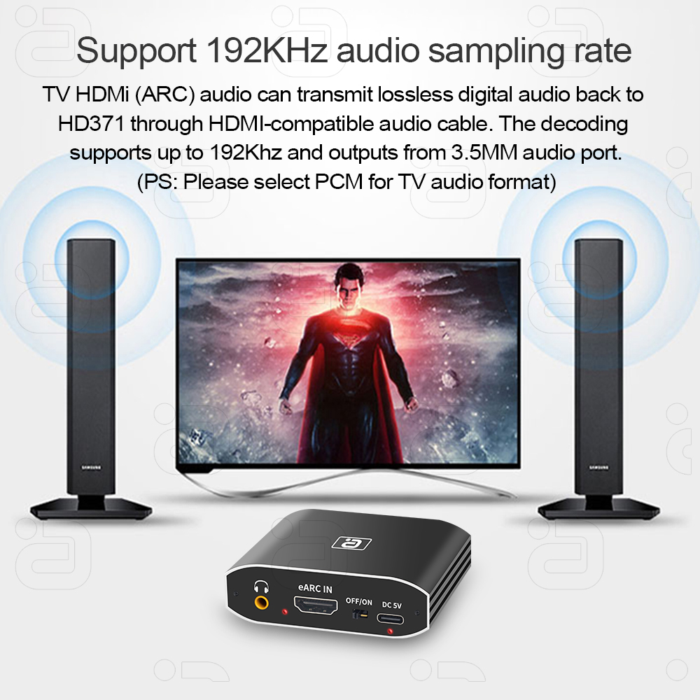 EARC オーディオエクストラクター 192Khz DAC  - Optical Audio Hdmi Earc Extractor のレビューと価格