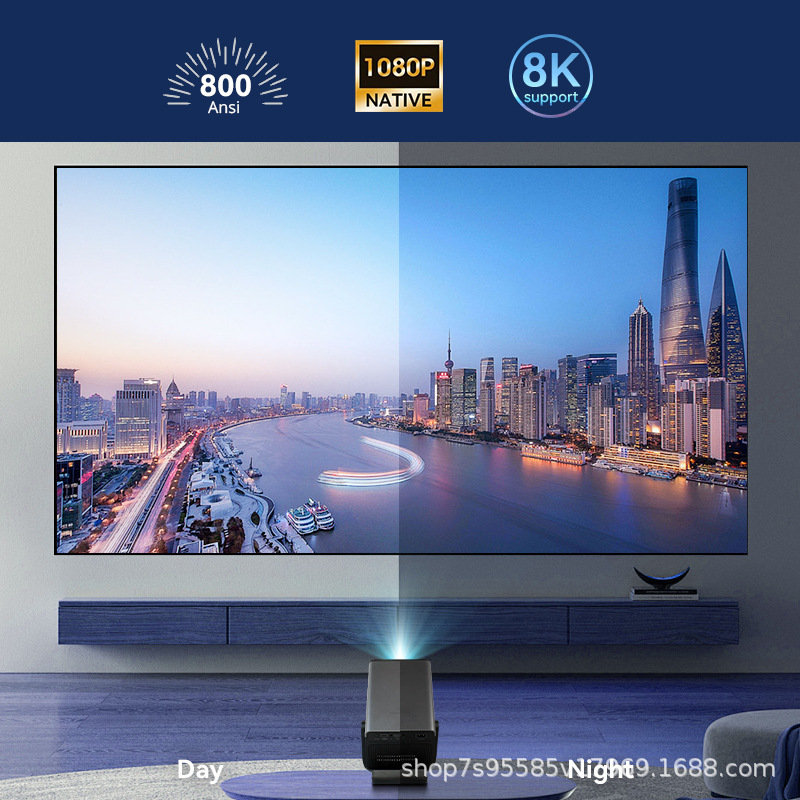 LGOODVIN X7AR スマートプロジェクター。800A - Auto Focus Keystone Correction Projector のレビューと価格