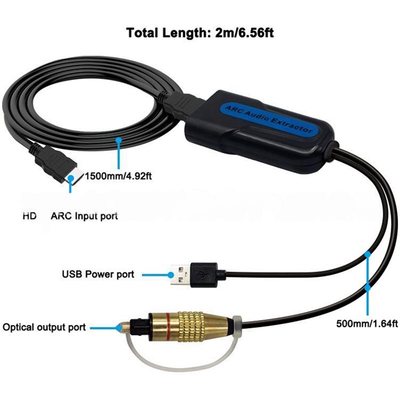 FEDI--互換性のあるARC EARCオーディオエクストラ - Optical Audio Hdmi Earc Extractor のレビューと価格