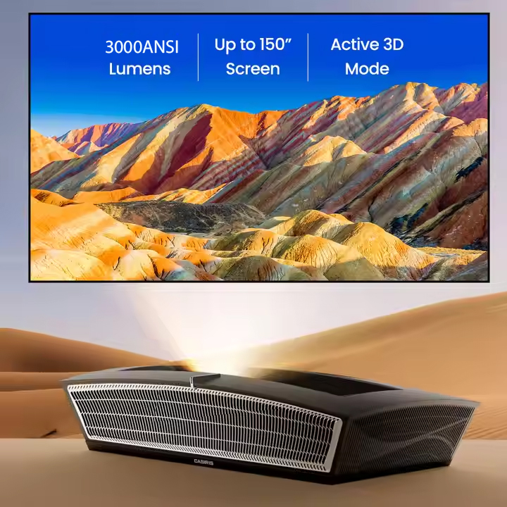 CASIRIS H6 Pro 4K UHD 超短焦点トリプル - Ultra Short Throw Laser Projector 4K のレビューと価格