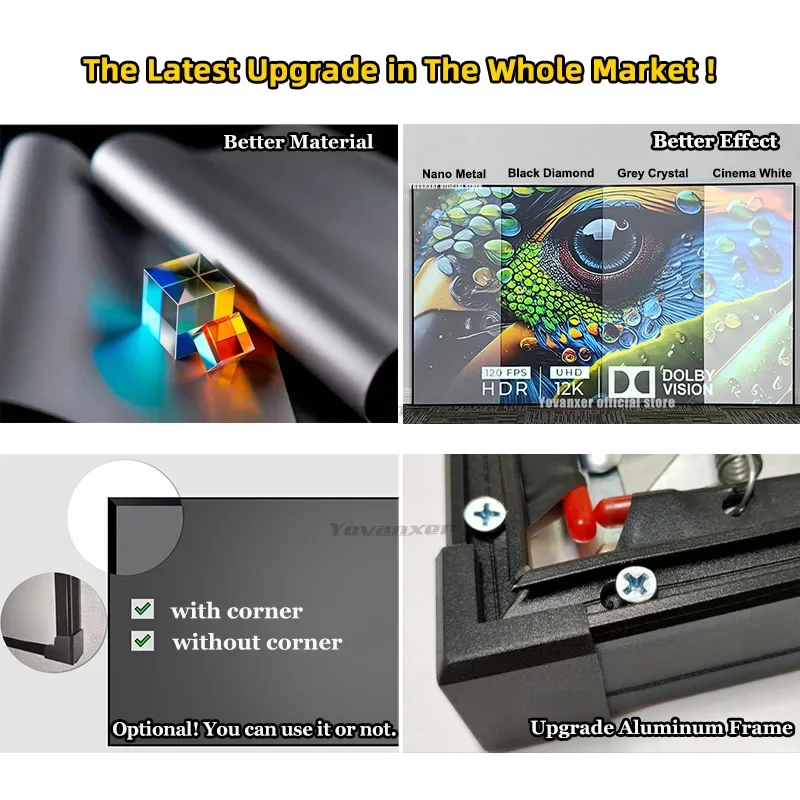 人気サイズ アンビエントライトリジェクティング ブラックダイ - Alr Ambient Light Rejecting Projector Screen のレビューと価格