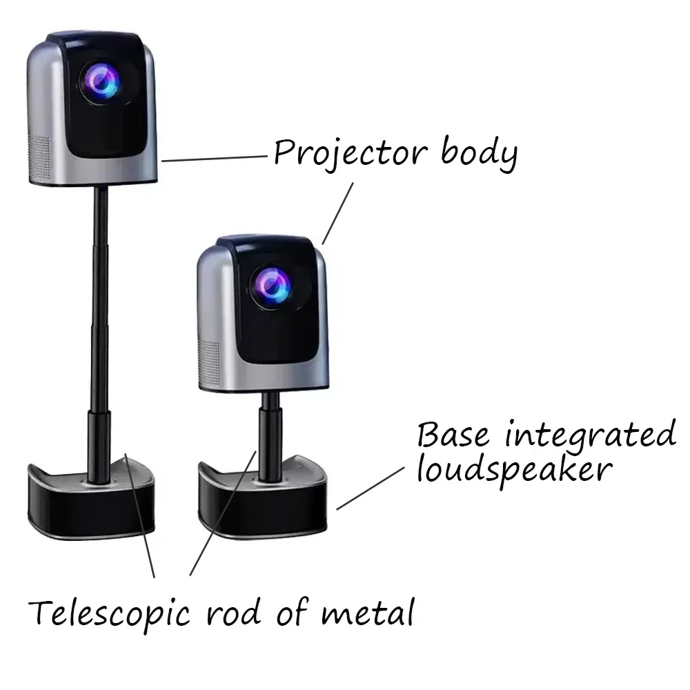 プロジェクター三脚 HiFiスピーカー 3 IN1 240  - 4K Smart Projector Android 11 Wifi 6 のレビューと価格