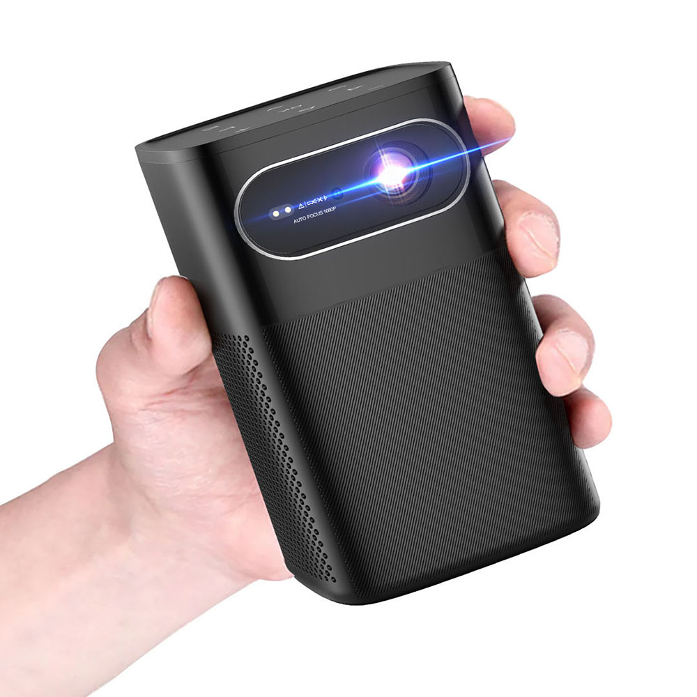 4K対応、内蔵スピーカー搭載、1080PフルHDワイヤレスミ - Mini Portable Projector Rechargeable Battery のレビューと価格