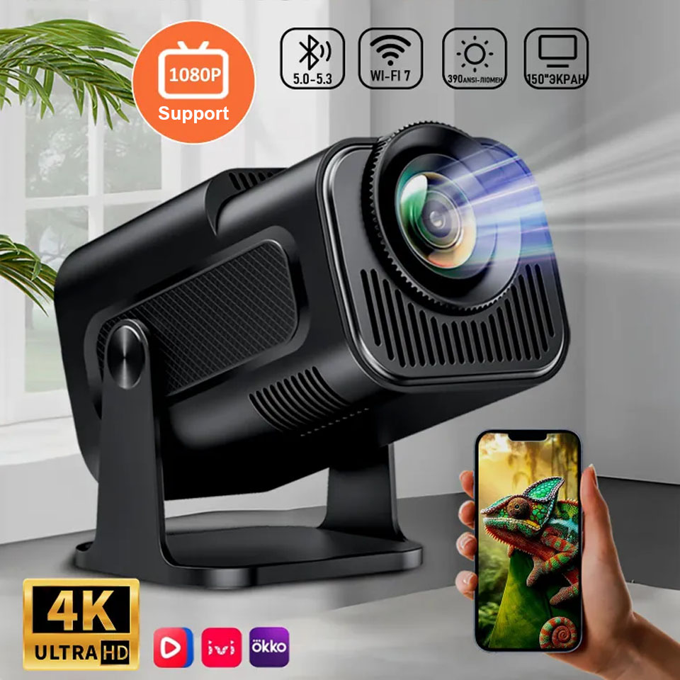 ポータブルプロジェクター、4K対応、WiFi 6 Bluet - 4K Smart Projector Android 11 Wifi 6 のレビューと価格