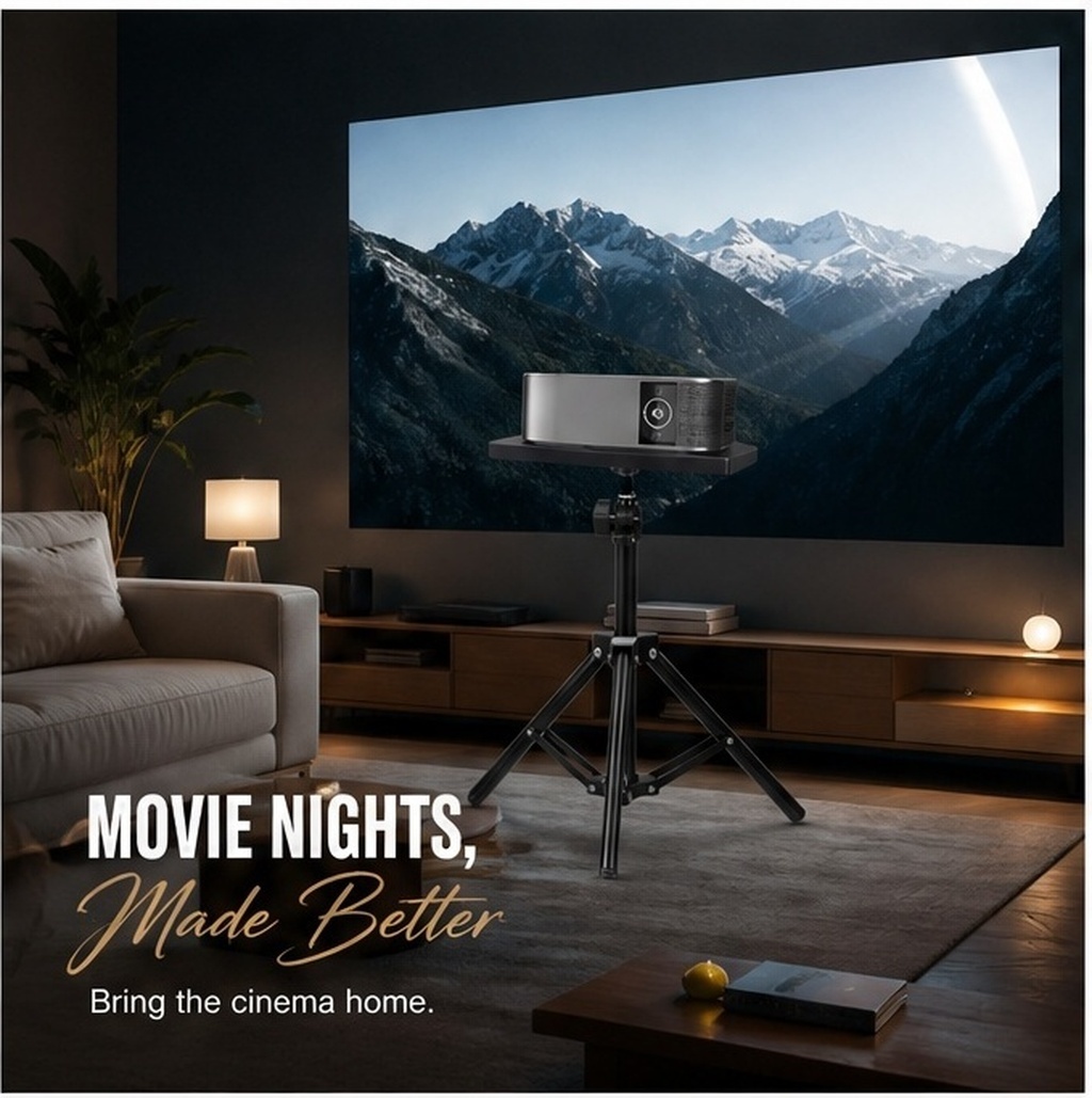 高さ調節可能なプロジェクター用三脚スタンド – オフィス、ビ - Projector Floor Stand Tripod Adjustable のレビューと価格