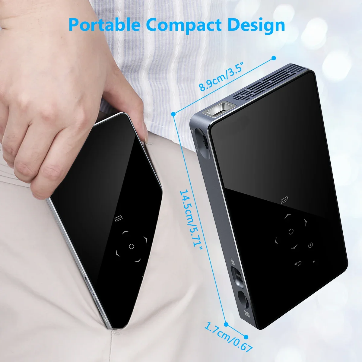 2026年型 Android ミニプロジェクター P8I ス - Mini Portable Projector Rechargeable Battery のレビューと価格