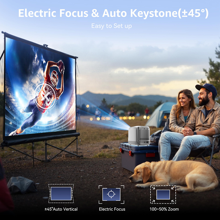 ポータブル充電式HDプロジェクター、2時間バッテリー搭載、屋 - Mini Portable Projector Rechargeable Battery のレビューと価格