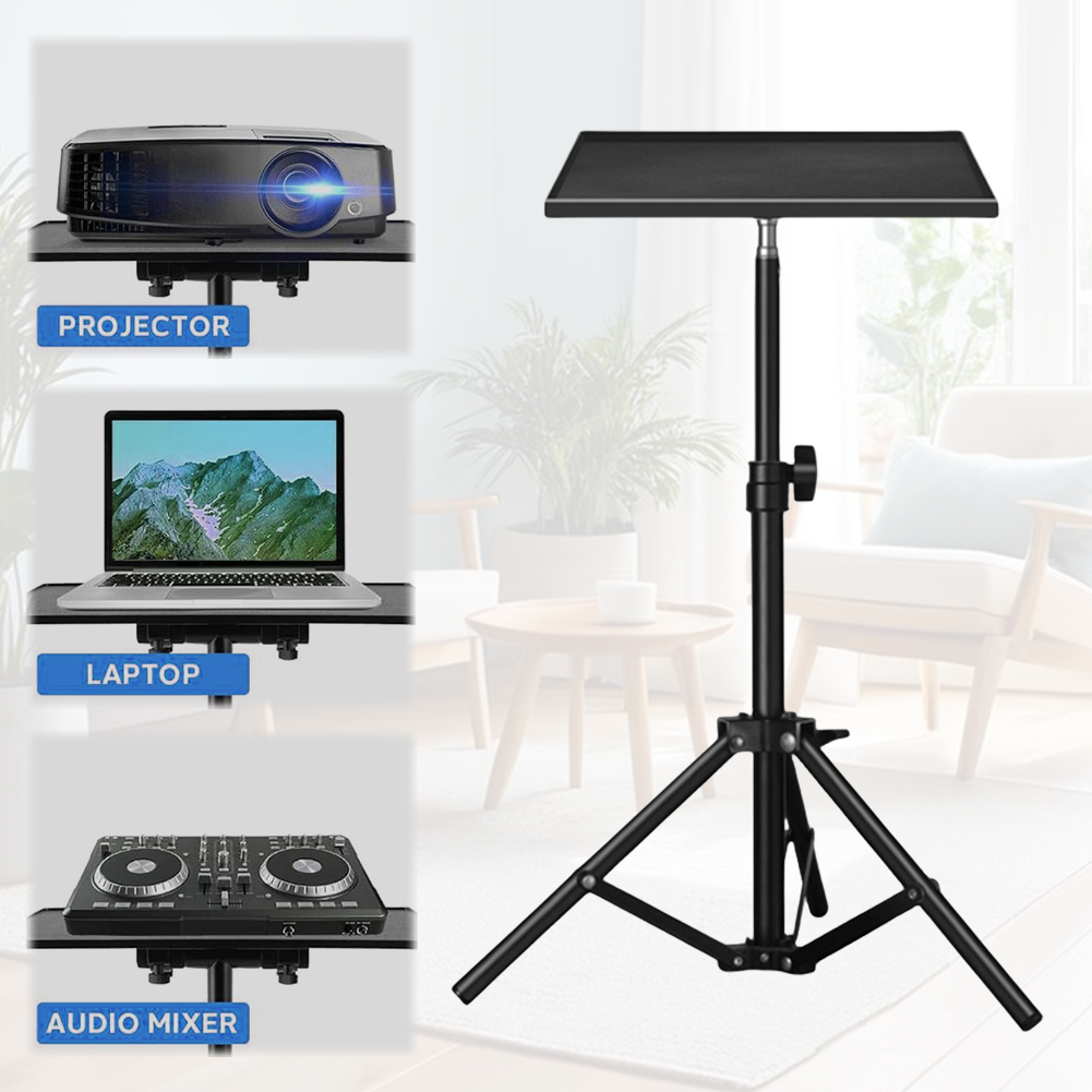 DJ機器ホルダー 1/4インチネジ プロジェクターブラケット - Projector Floor Stand Tripod Adjustable のレビューと価格