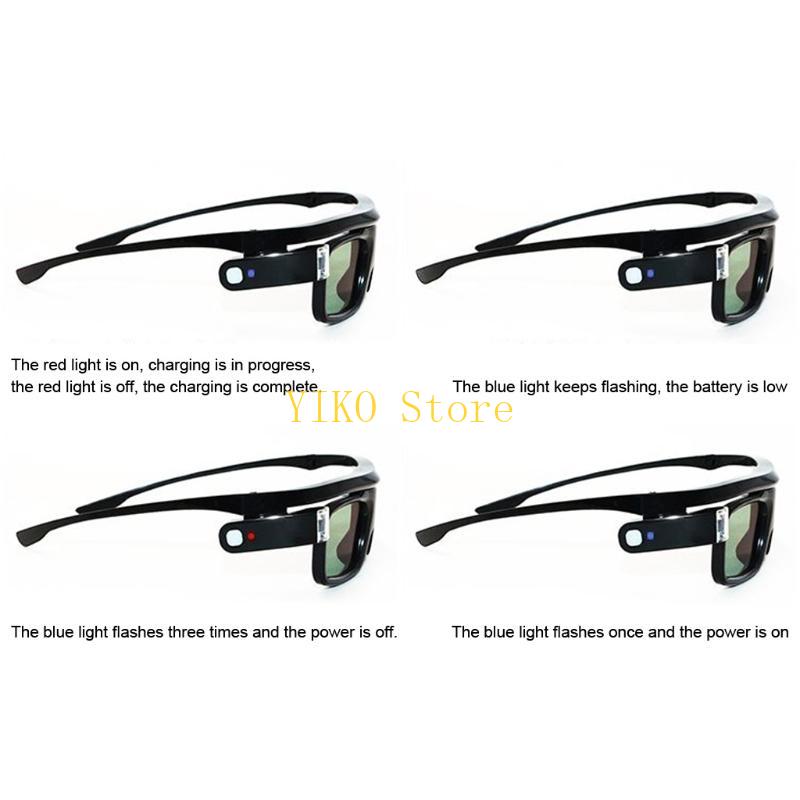 K32C 3D メガネアクティブシャッター充電式眼鏡 DLP - Active 3D Glasses Dlp Link Projector のレビューと価格