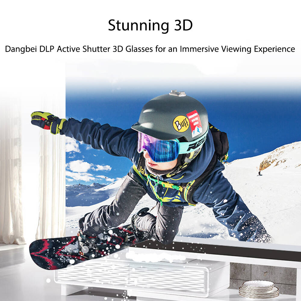 Dangbei プロジェクター用アクセサリー DLP-Lin - Active 3D Glasses Dlp Link Projector のレビューと価格