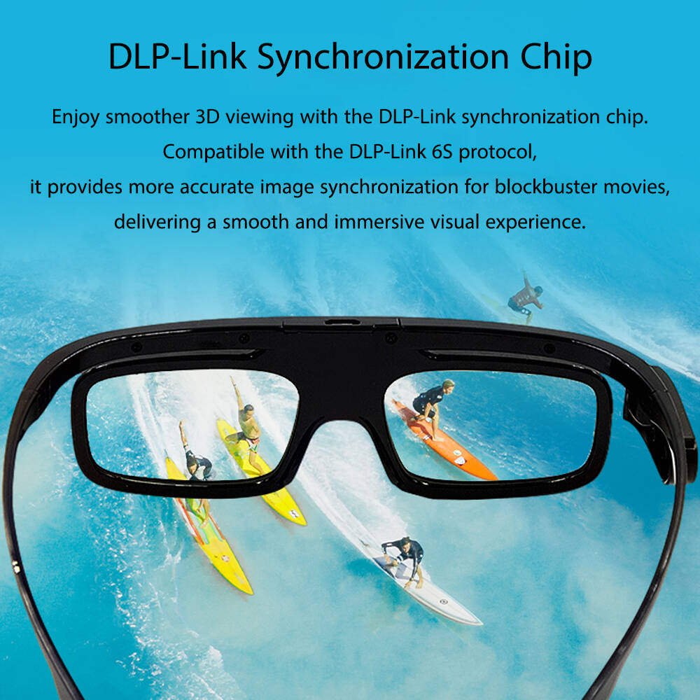 Dangbei プロジェクター用アクセサリー DLP-Lin - Active 3D Glasses Dlp Link Projector のレビューと価格