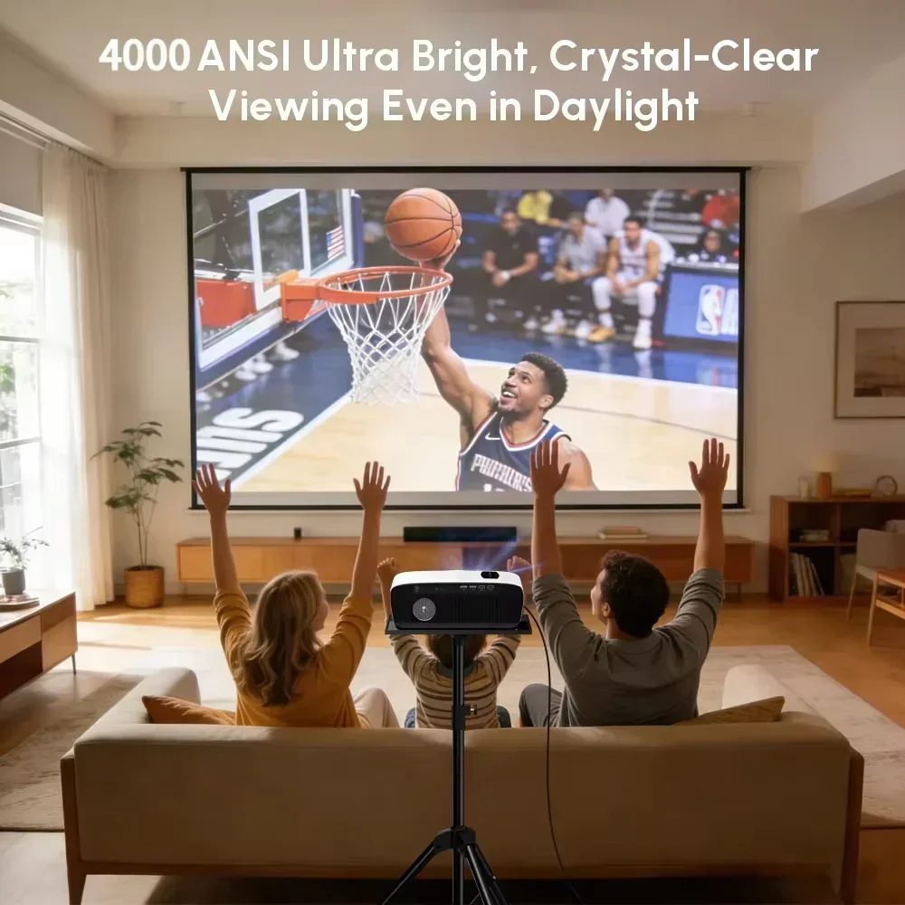 新A9S 4K 4000ANSIプロジェクター、Google - Auto Focus Keystone Correction Projector のレビューと価格